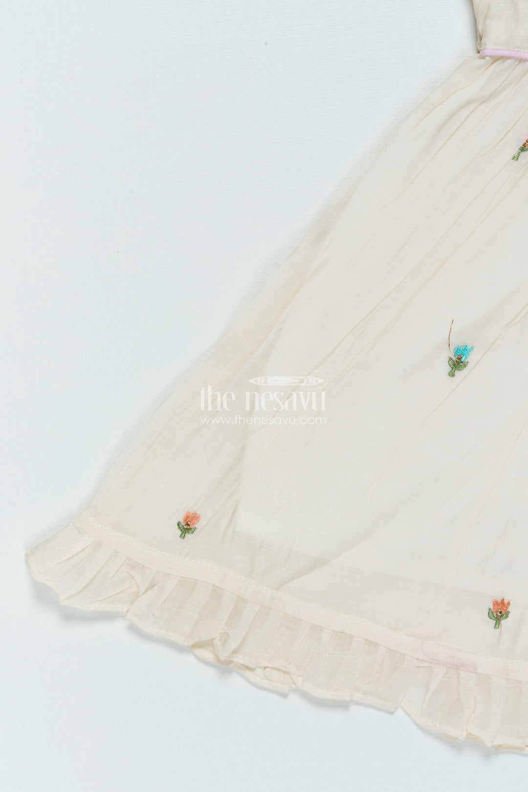 Traditional Chanderi Frock for Baby Girls for Festivals and Naming Ceremony