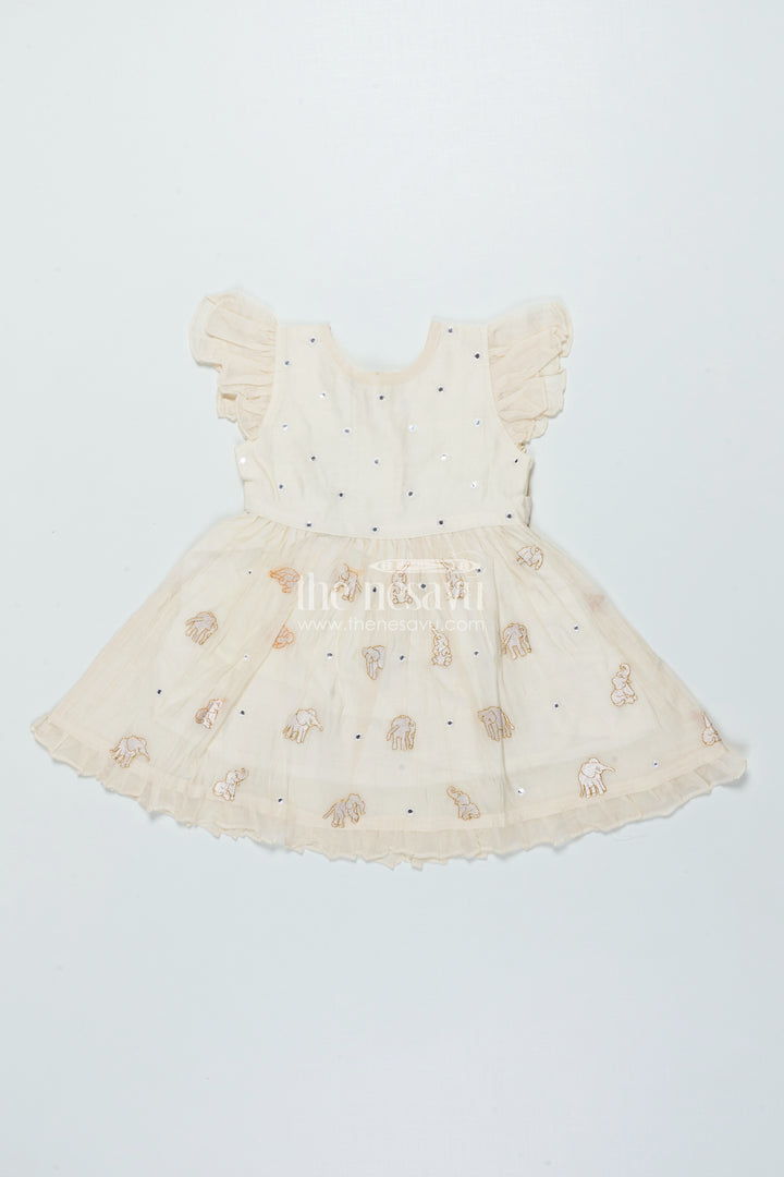 Festive Chanderi Frock for Baby Girls for Cultural Events and Rituals