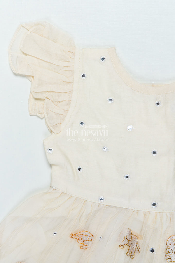 Festive Chanderi Frock for Baby Girls for Cultural Events and Rituals