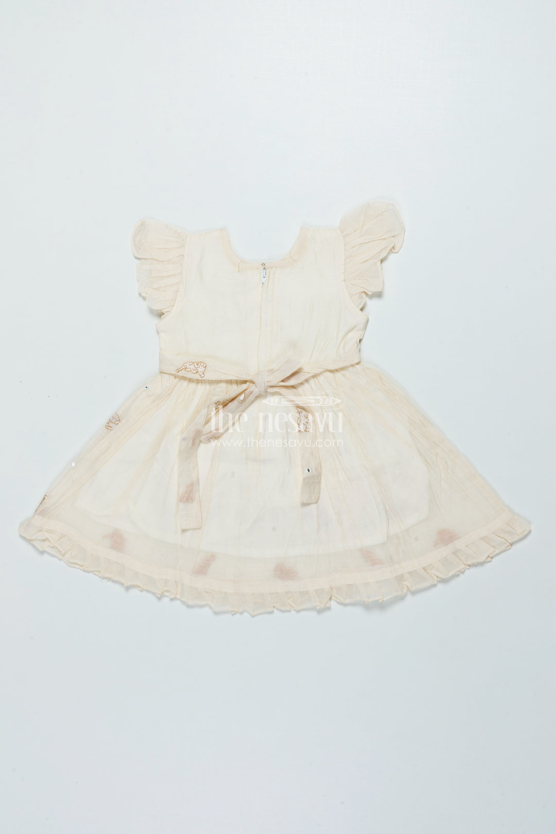 Festive Chanderi Frock for Baby Girls for Cultural Events and Rituals
