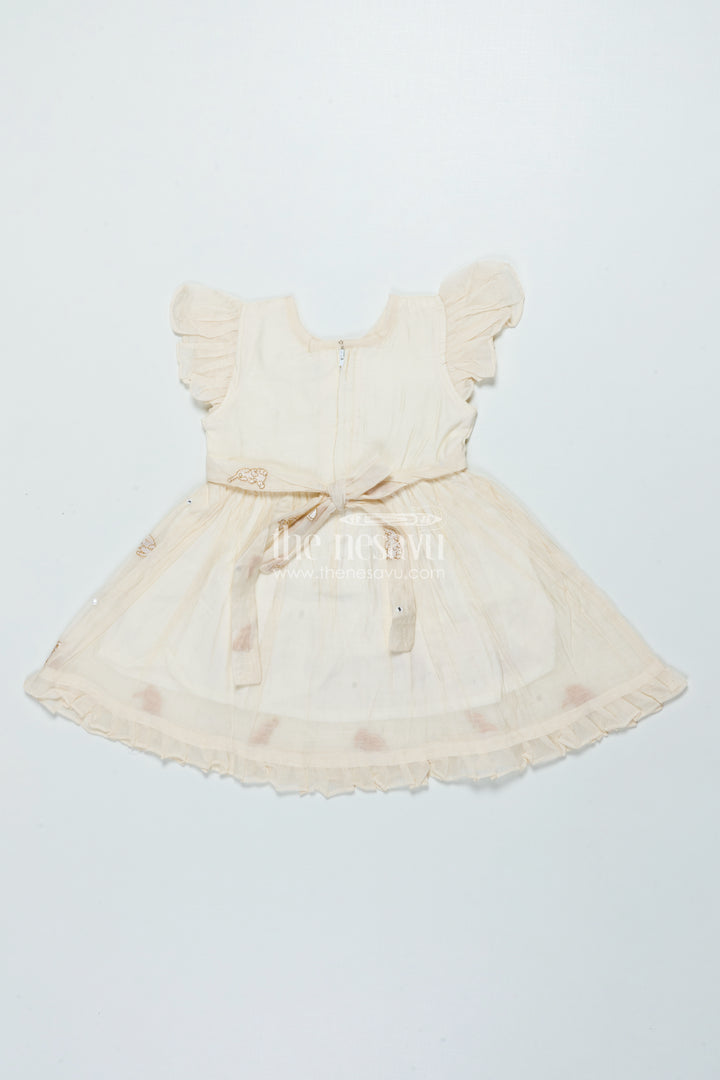 Festive Chanderi Frock for Baby Girls for Cultural Events and Rituals