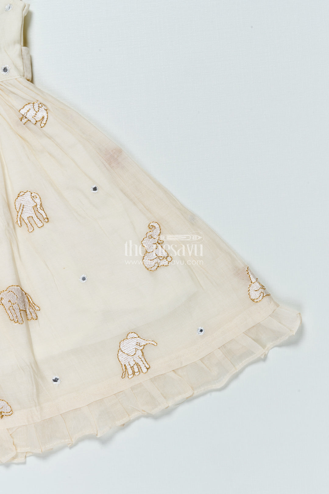 Festive Chanderi Frock for Baby Girls for Cultural Events and Rituals