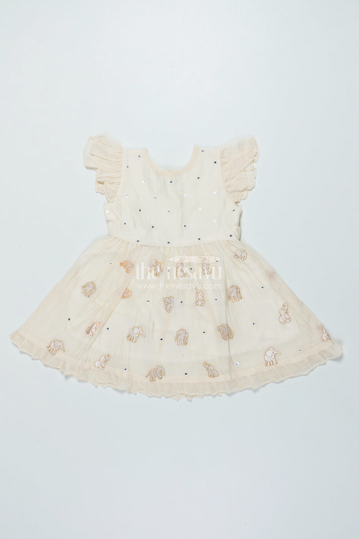 Festive Chanderi Frock for Baby Girls for Cultural Events and Rituals