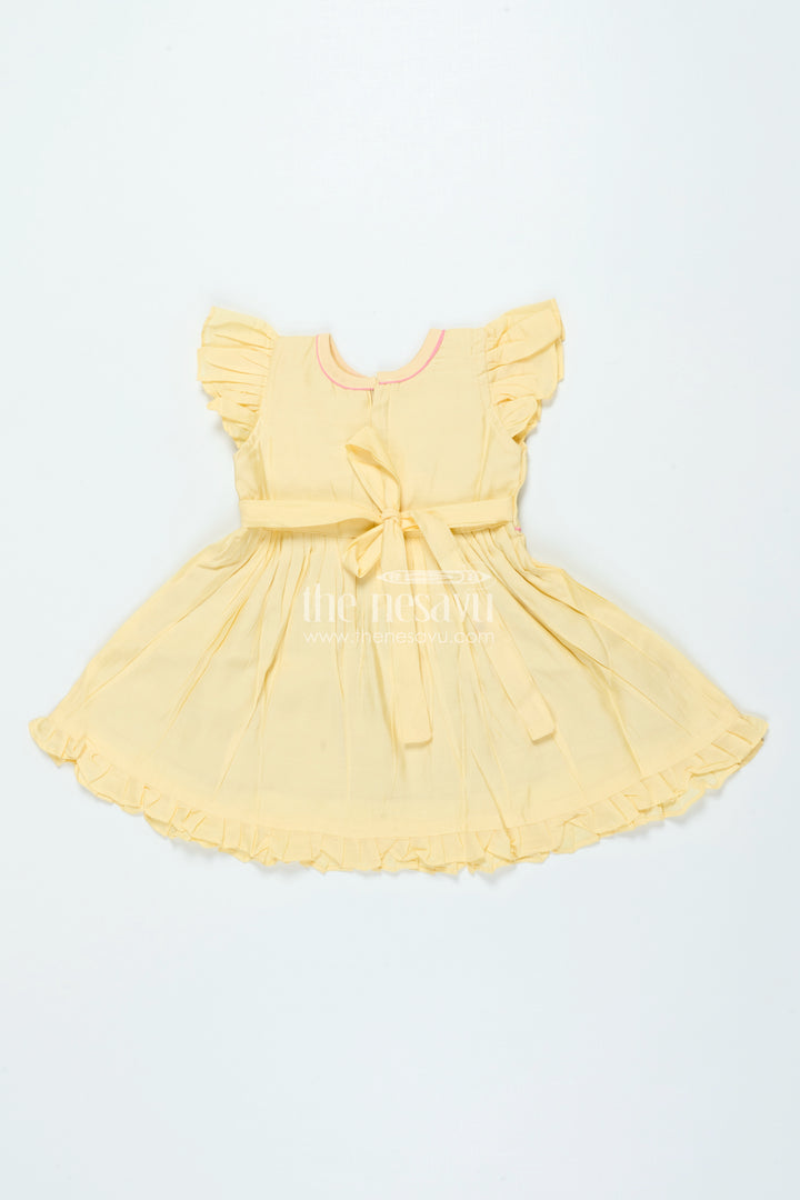 Chanderi Cotton Frock for Baby Girls for Birthdays and Casual Festive Days