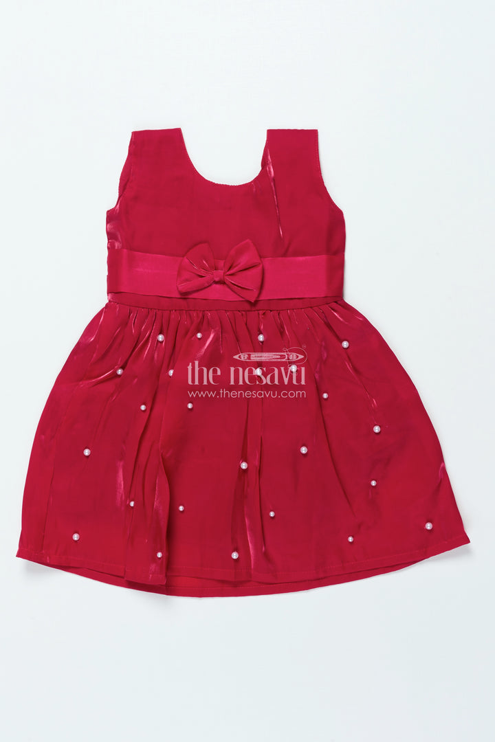 Satin Fancy Frock for Girls for Birthdays and Festive Evening Parties