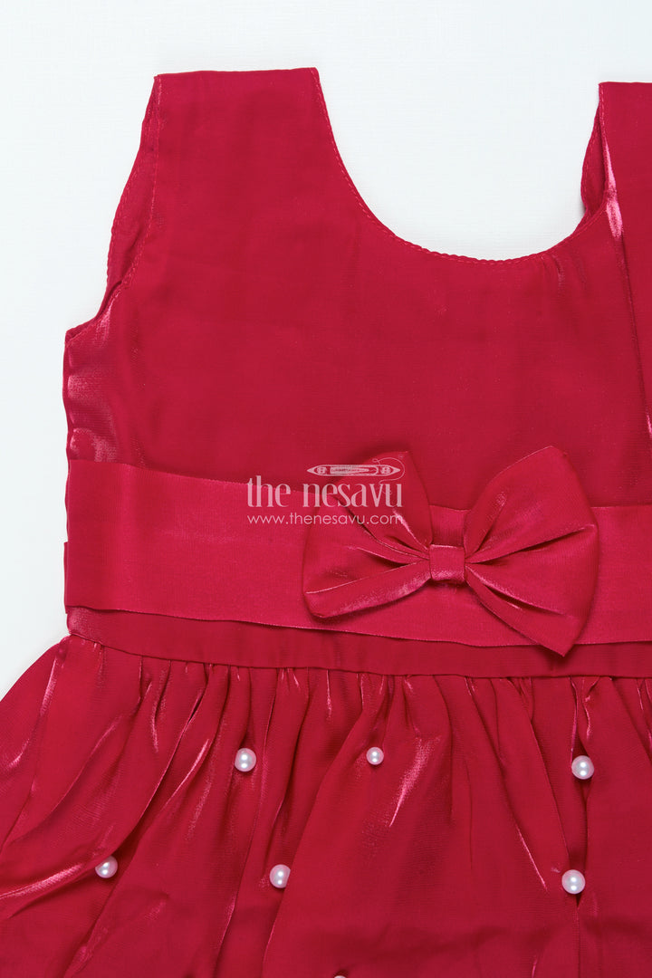Satin Fancy Frock for Girls for Birthdays and Festive Evening Parties