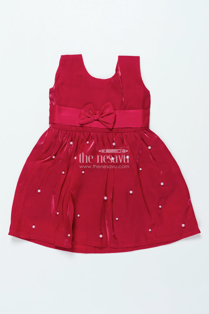 Satin Fancy Frock for Girls for Birthdays and Festive Evening Parties