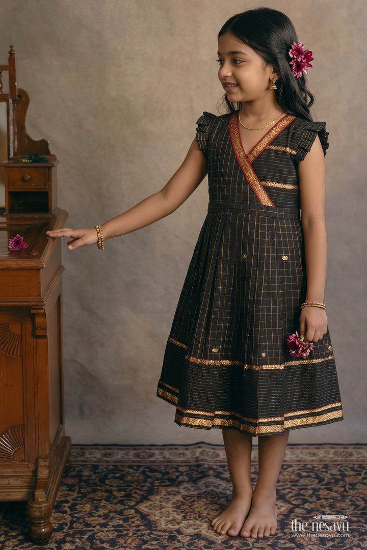 Girls Cotton Frock for Cultural Events and Festive School Functions