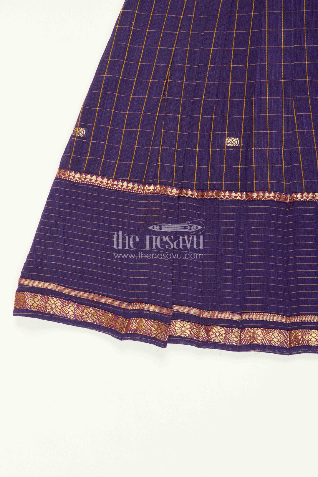 Girls Ethnic Cotton Frock for Temple Visits and Family Celebrations