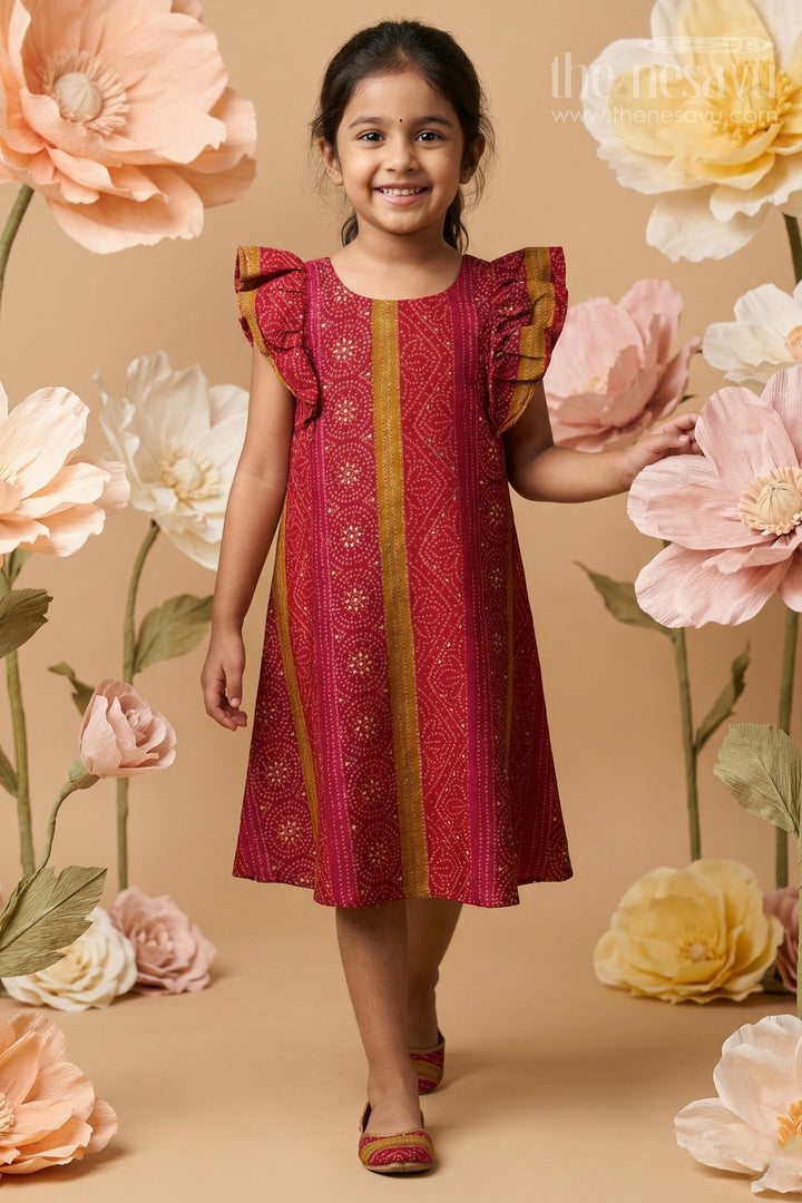 Baby Girl Ethnic Frock for Cultural School Events and Poojas