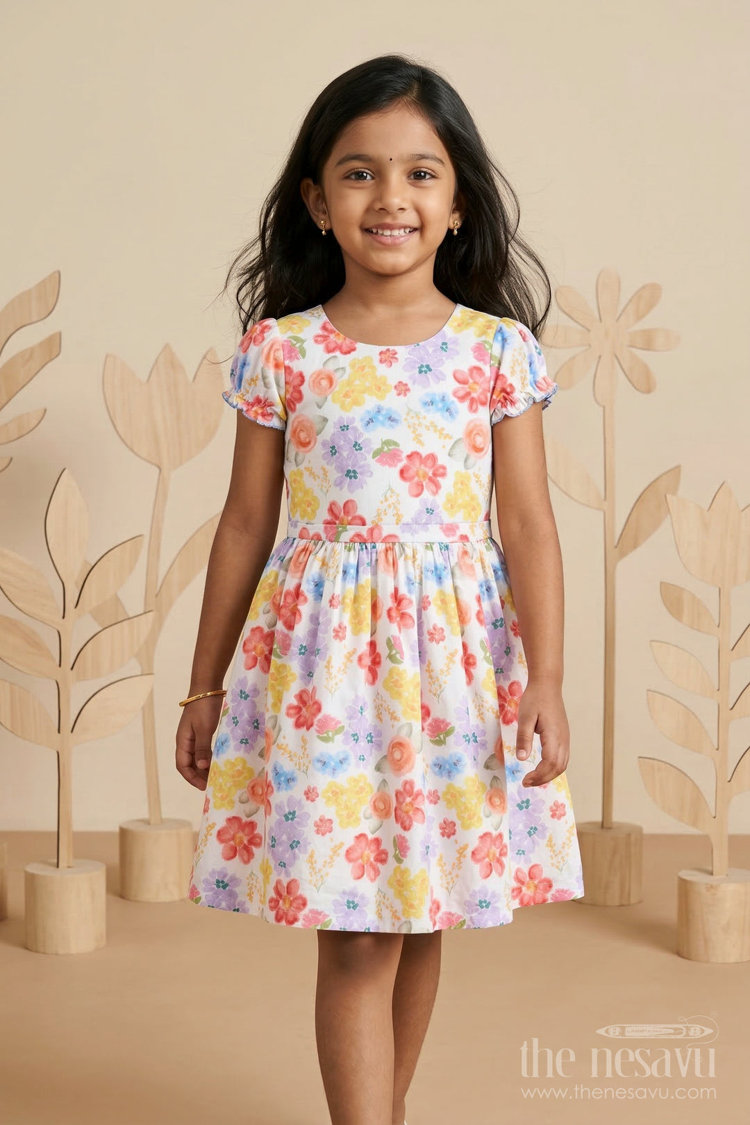 Girls Cotton Frock for Birthday Parties and Festive Outings
