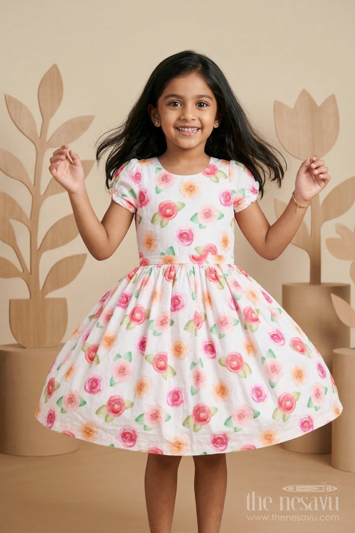 Girls Cotton Party Dress for Birthdays and Celebration Moments