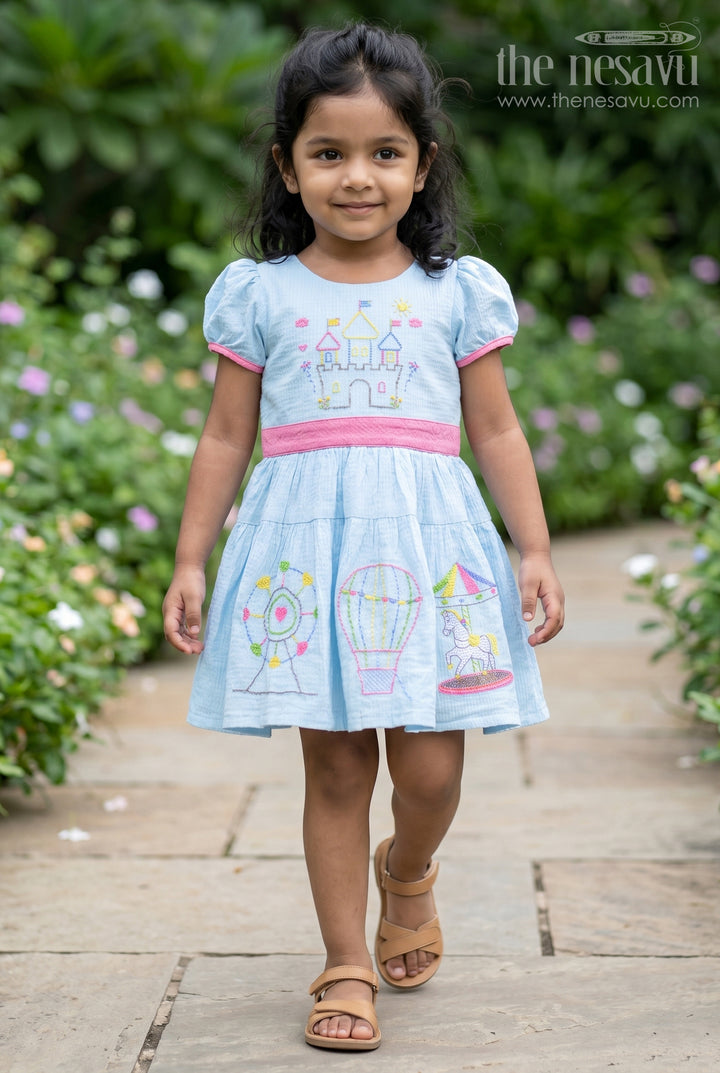 Girls Embroidered Frock for Outings and Family Celebrations