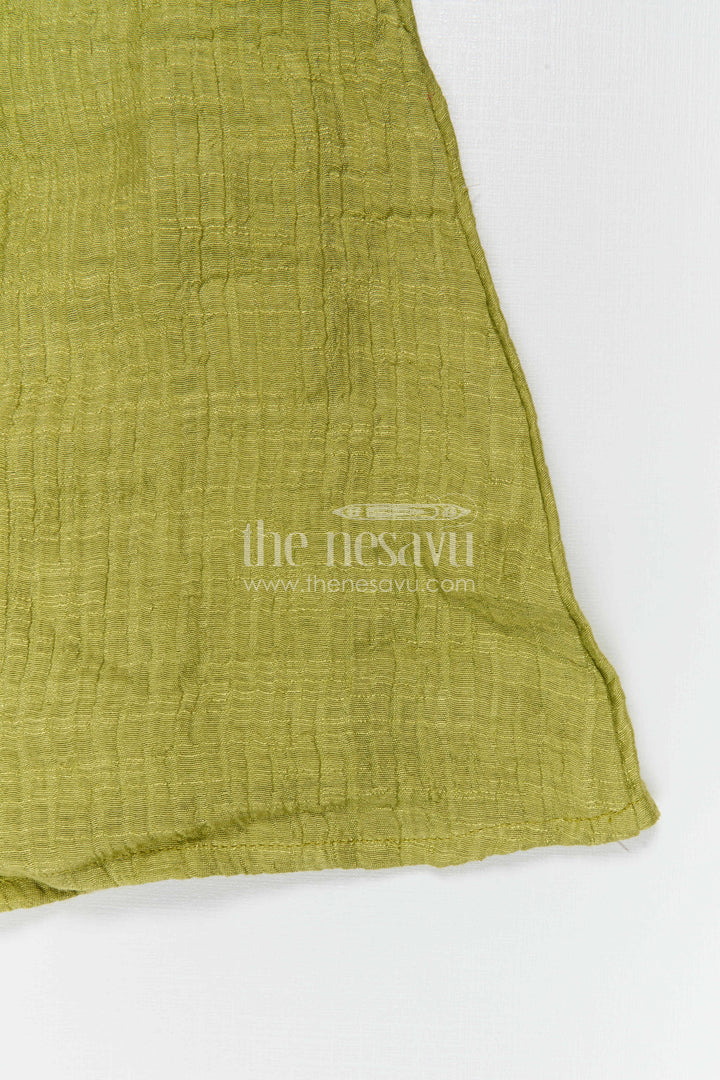 Girls Outfit with Embroidered Jacket for Festive Wear and Outings