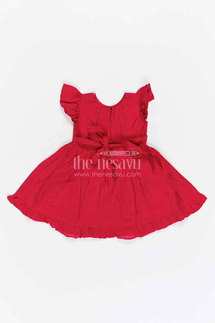 Girls Embroidered Frock for Festive Outings and Family Functions