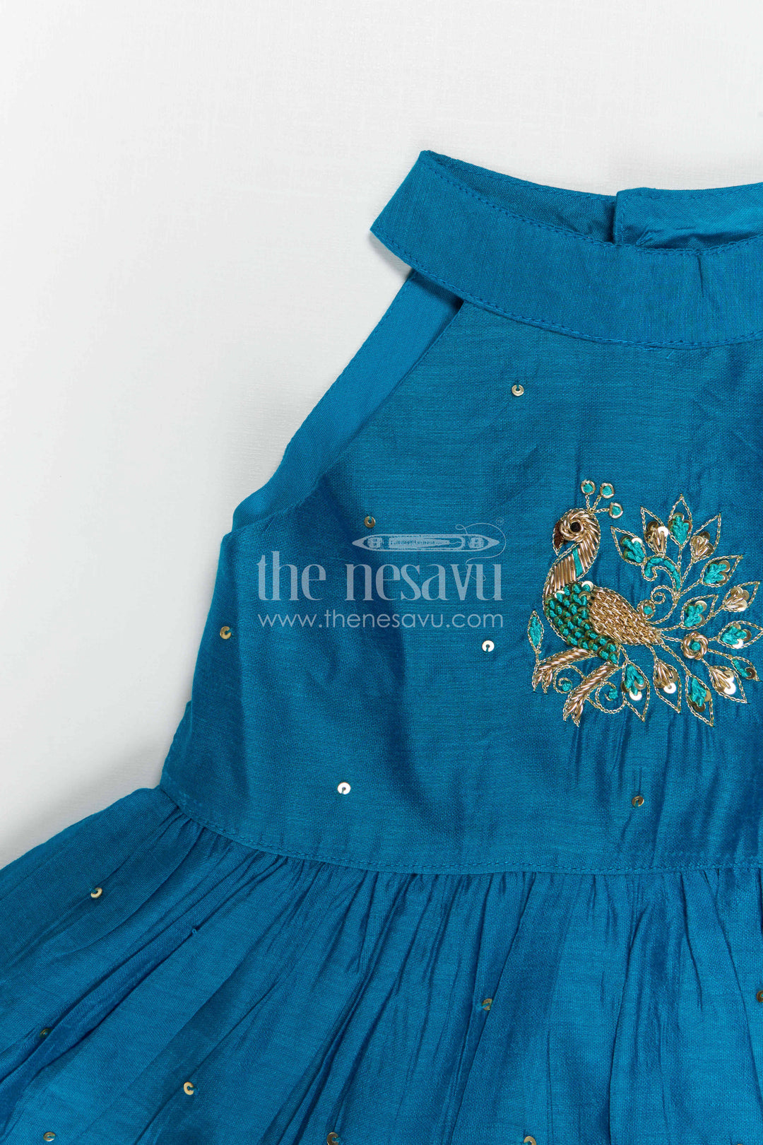 Girls Blue Frock for Birthdays and Festive Celebrations