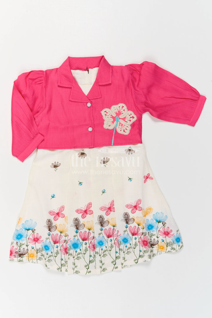Girls Frock with Jacket Style for Festive Outings and Functions