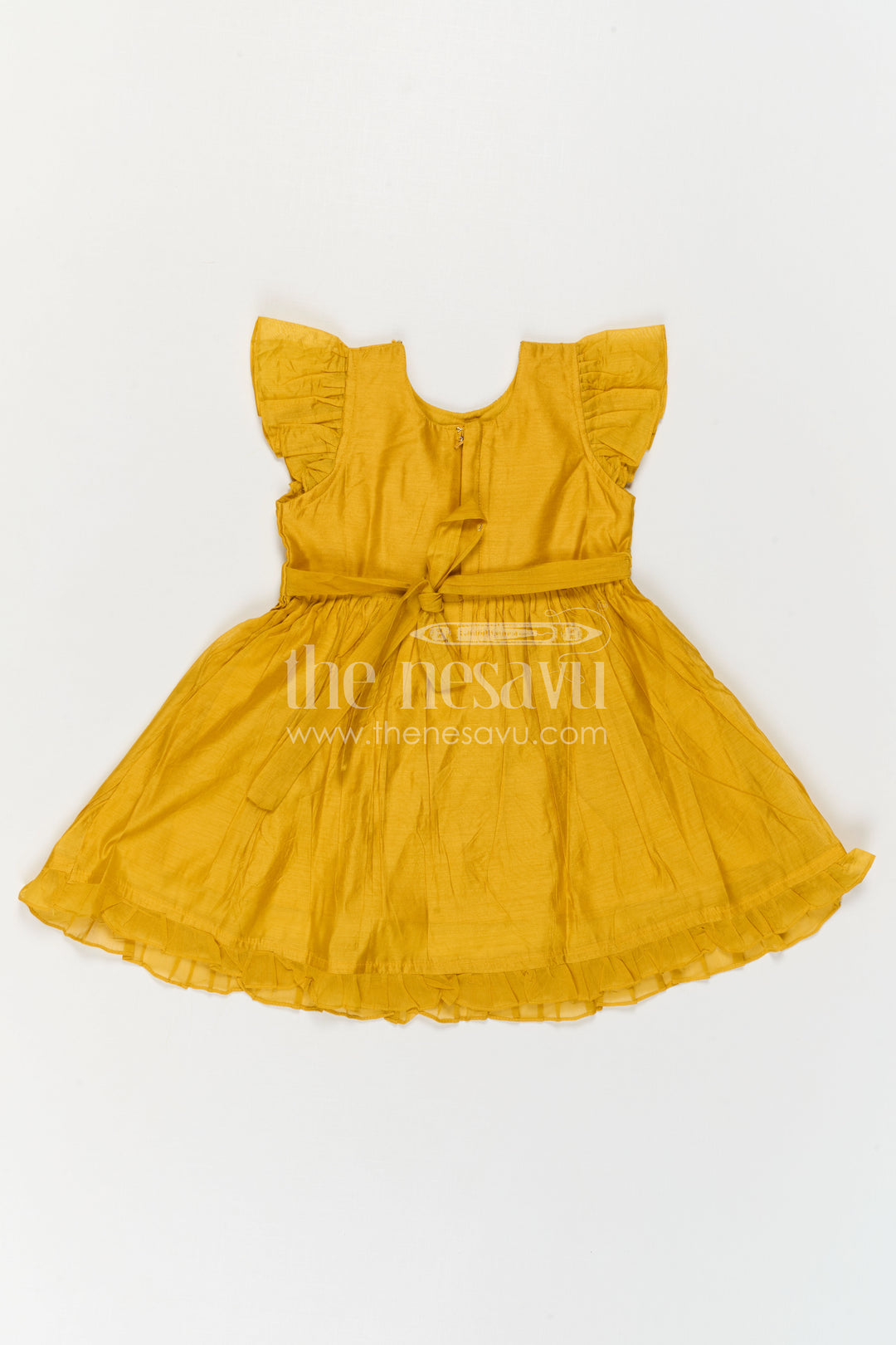 Girls Chanderi Frock for Festive Occasions and Functions