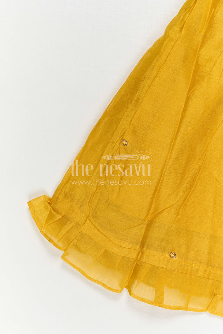 Girls Chanderi Frock for Festive Occasions and Functions