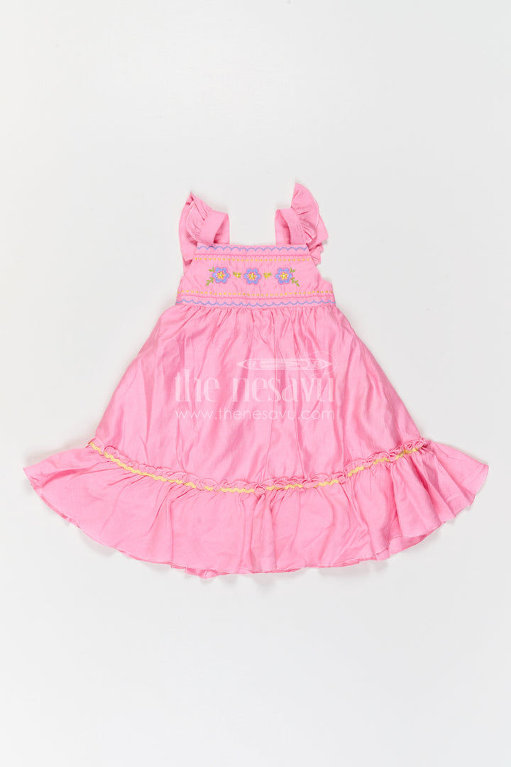 Girls Embroidered Frock for Birthdays and Festive Gatherings