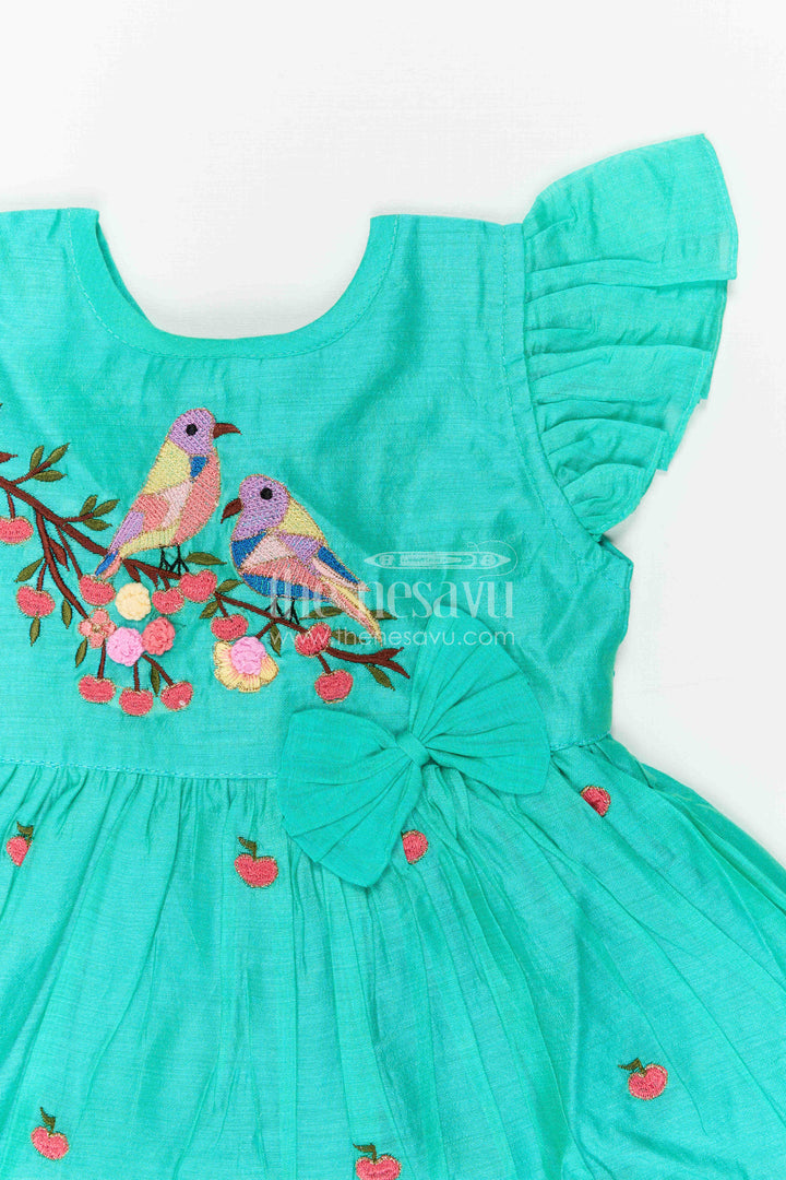 Girls Chanderi Frock for Birthdays and Festive Celebrations