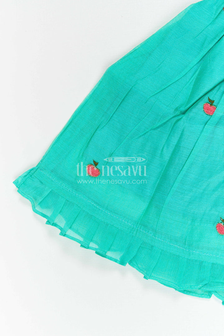 Girls Chanderi Frock for Birthdays and Festive Celebrations
