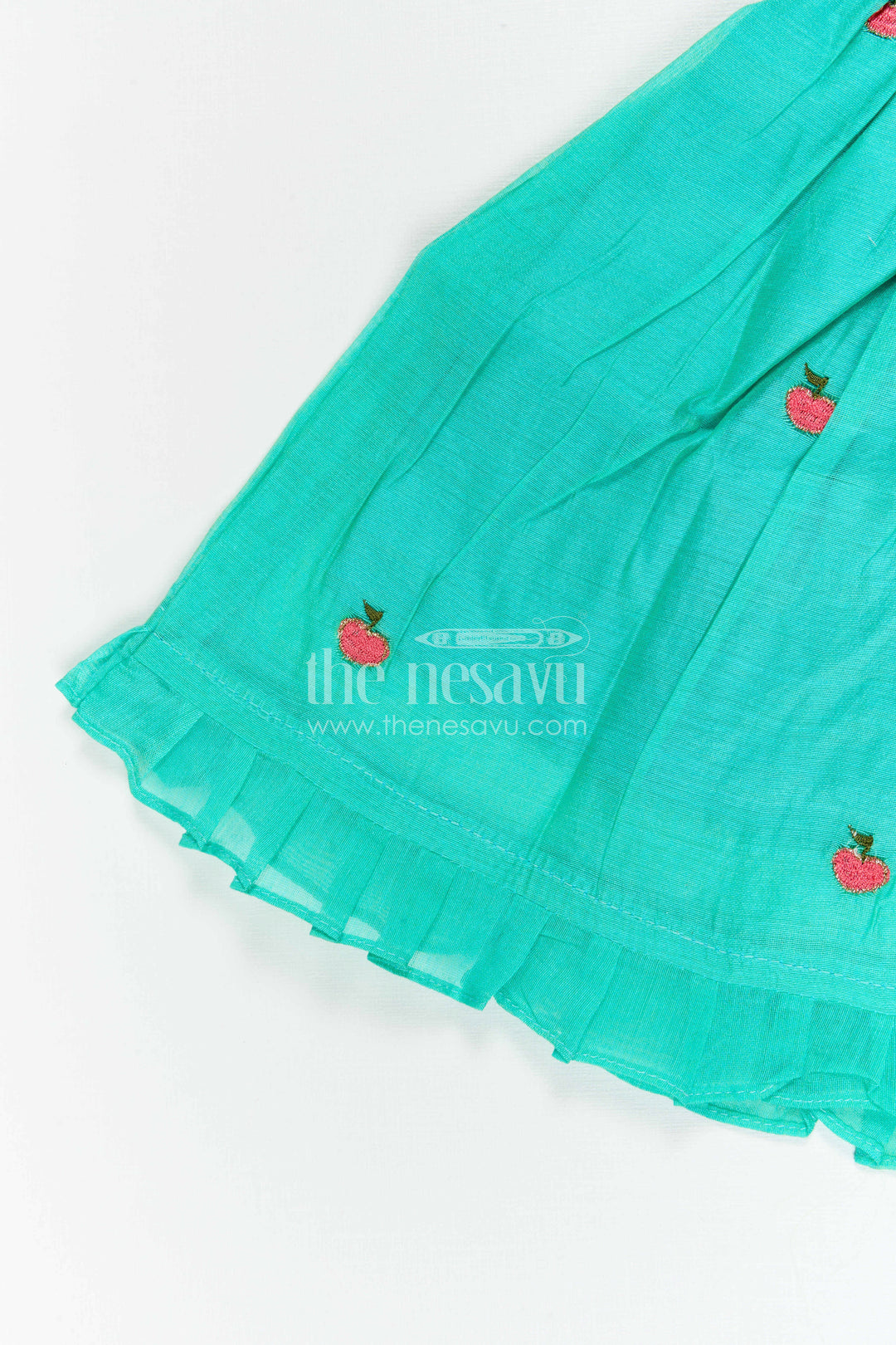 Girls Chanderi Frock for Birthdays and Festive Celebrations