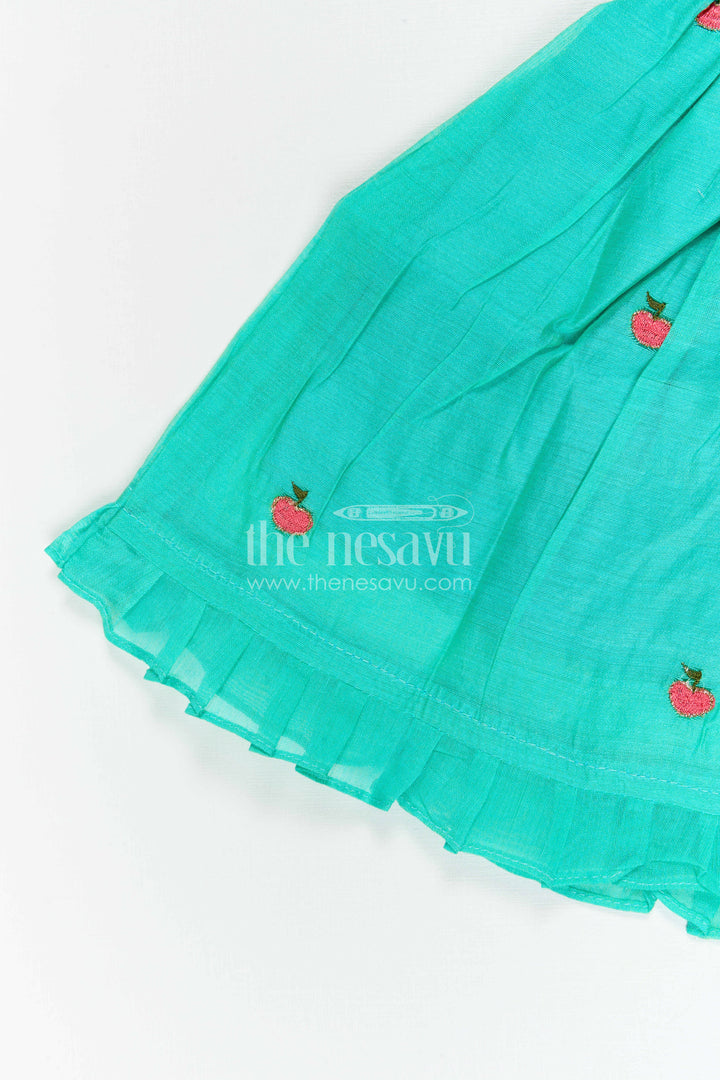 Girls Chanderi Frock for Birthdays and Festive Celebrations