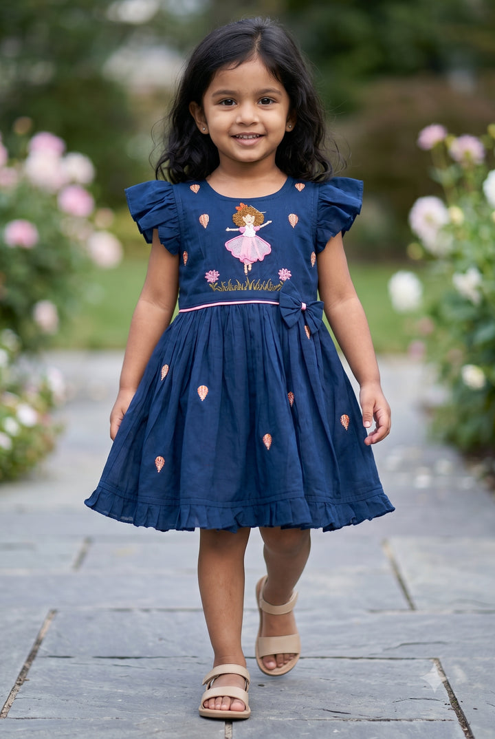Girls Embroidered Frock for Birthdays and Festive Celebrations