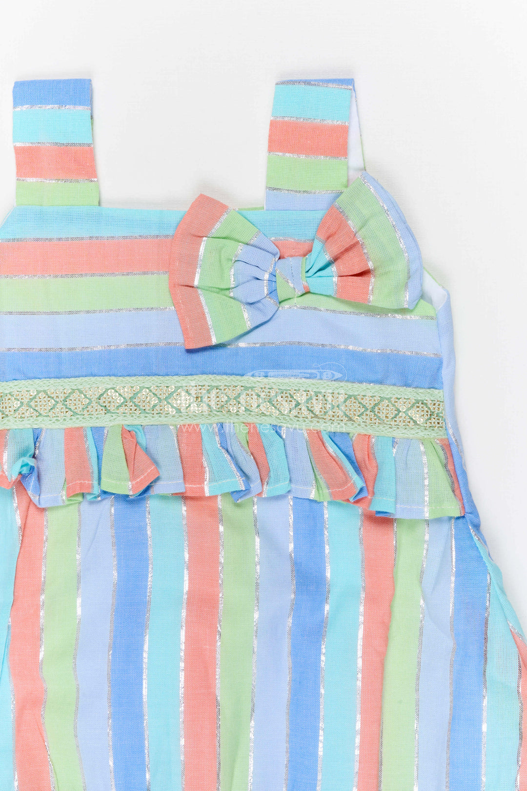 Girls Striped Frock for Summer Outings and Playful Days