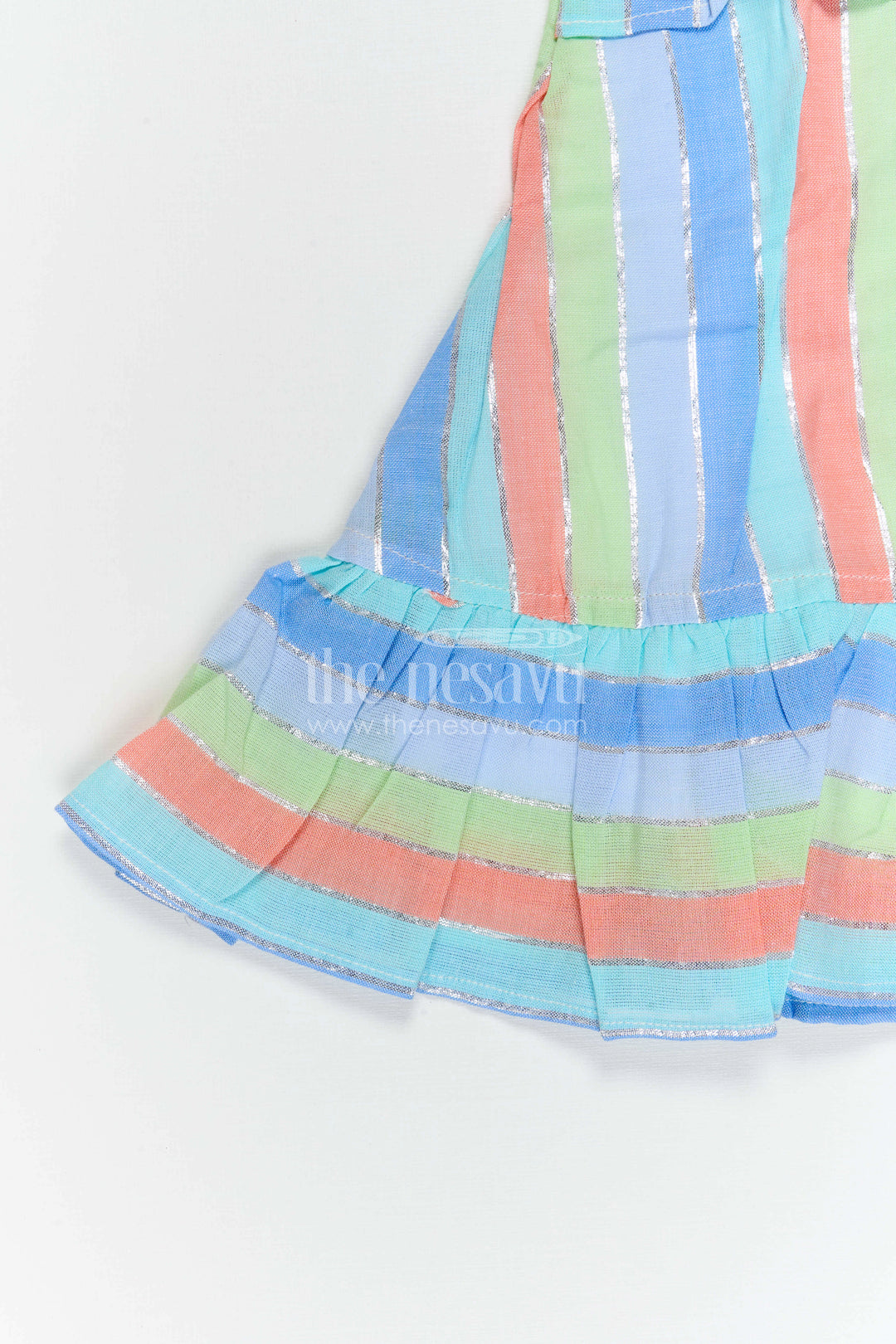 Girls Striped Frock for Summer Outings and Playful Days