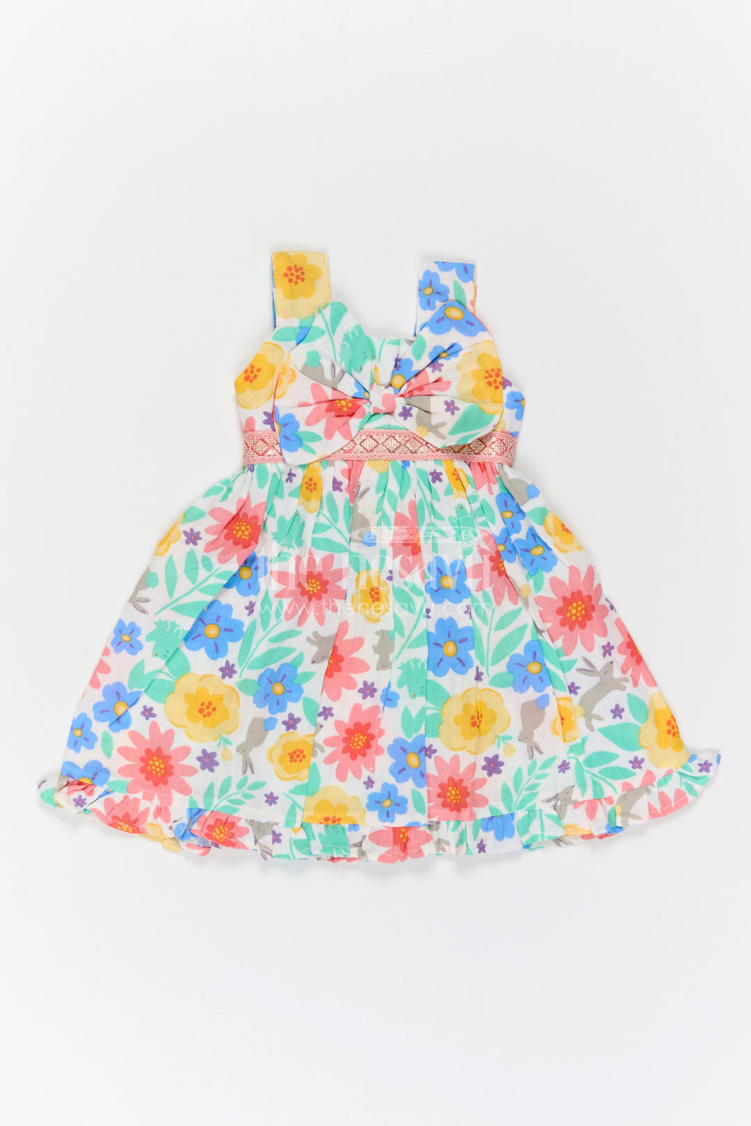 Girls Floral Frock for Summer Vacations and Playful Outings