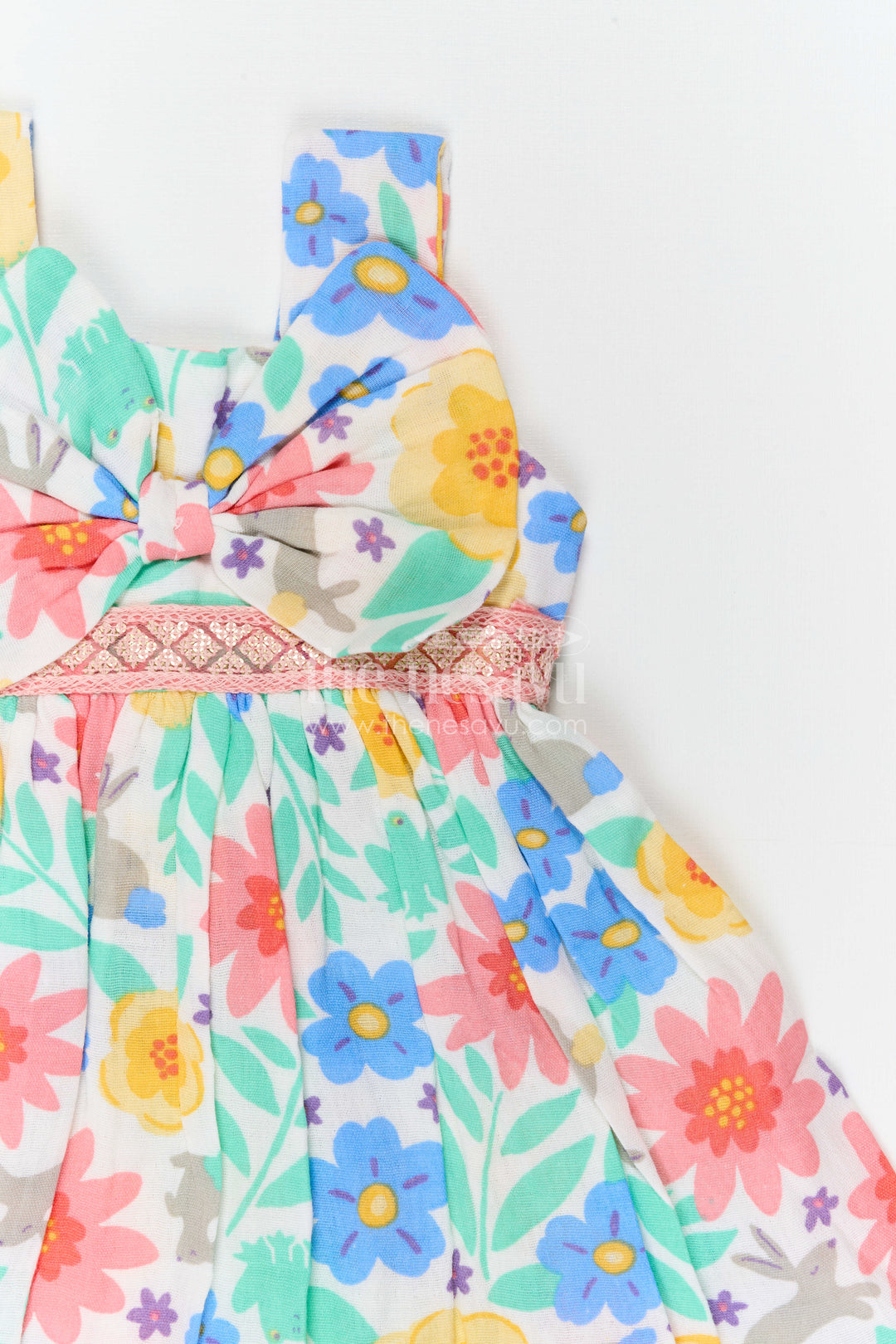 Girls Floral Frock for Summer Vacations and Playful Outings
