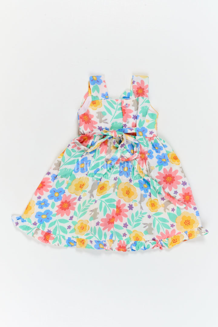 Girls Floral Frock for Summer Vacations and Playful Outings