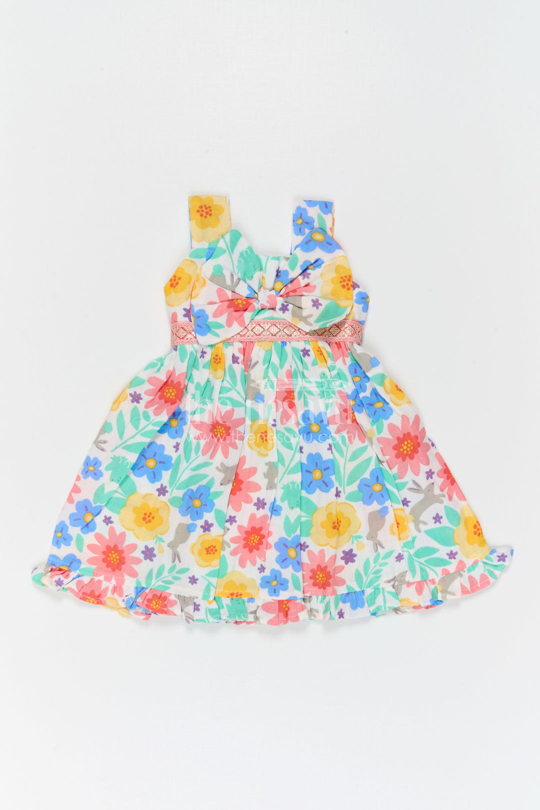 Girls Floral Frock for Summer Vacations and Playful Outings