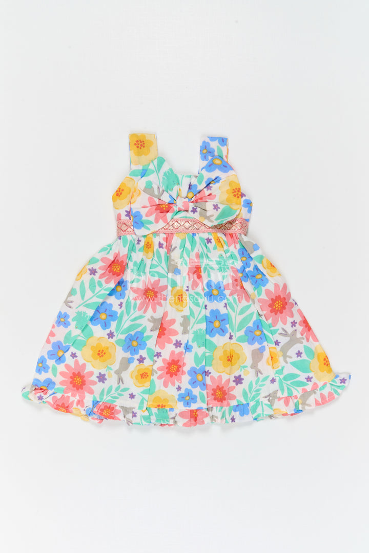 Girls Floral Frock for Summer Vacations and Playful Outings