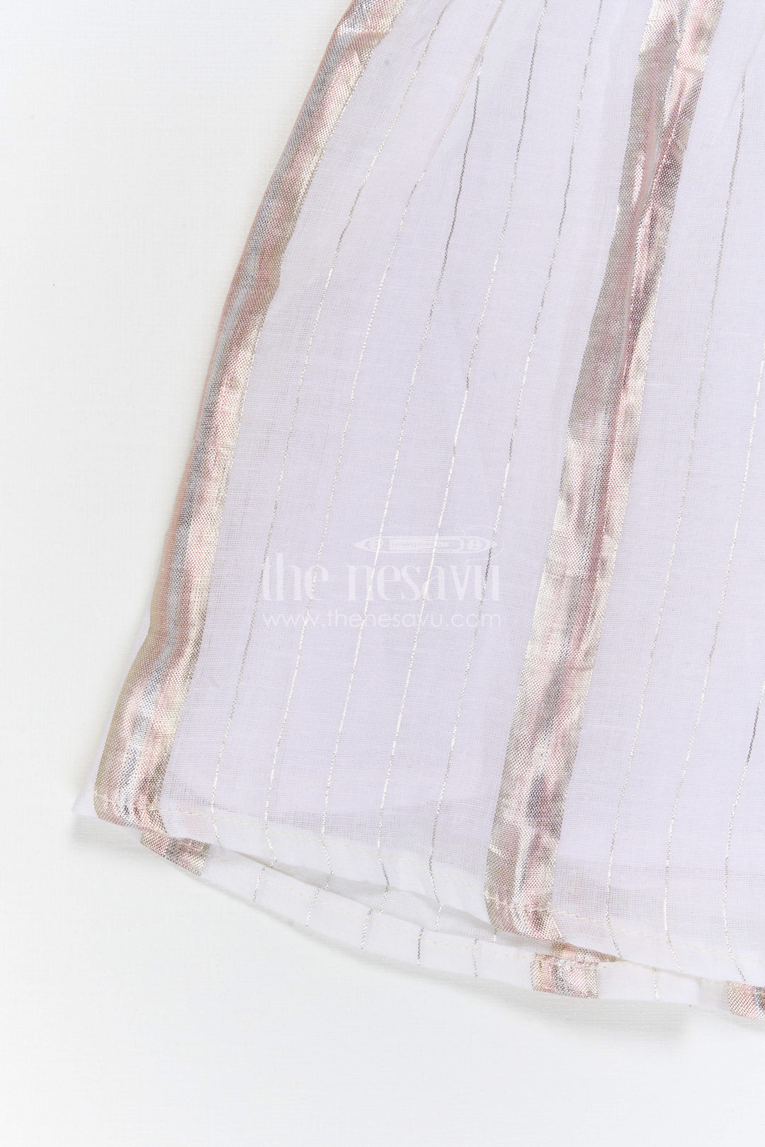 Girls Striped Frock for Festive Outings and Family Gatherings