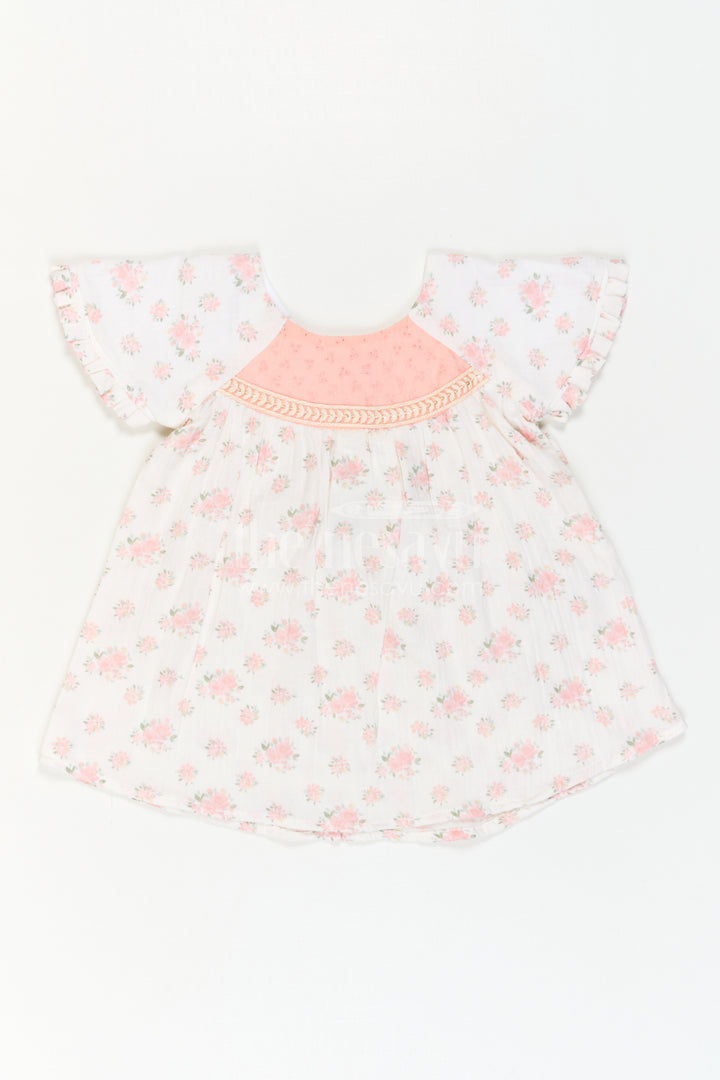 Girls Floral Frock for Summer Holidays and Family Outings