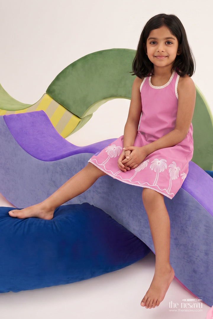 Girls Cotton Frock for Festive Family Outings