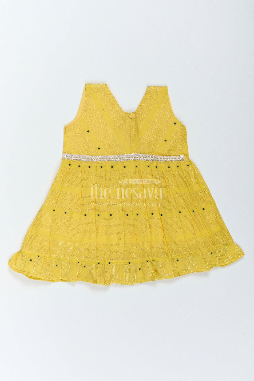 Ethnic Frock for Girls in Yellow for Festive Gatherings