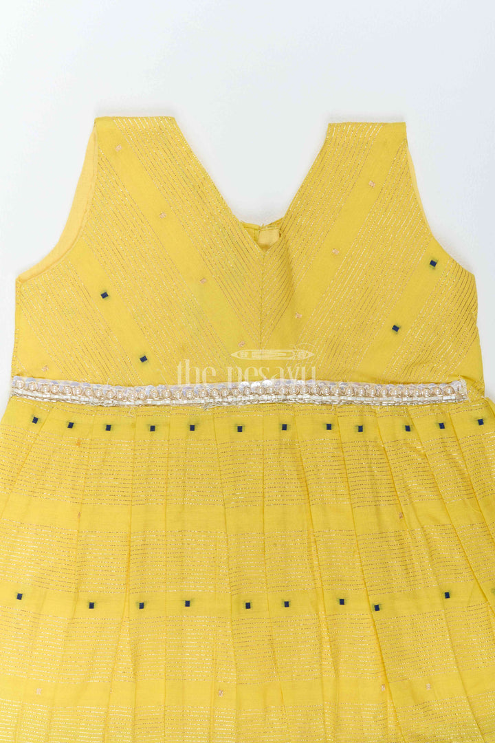 Ethnic Frock for Girls in Yellow for Festive Gatherings