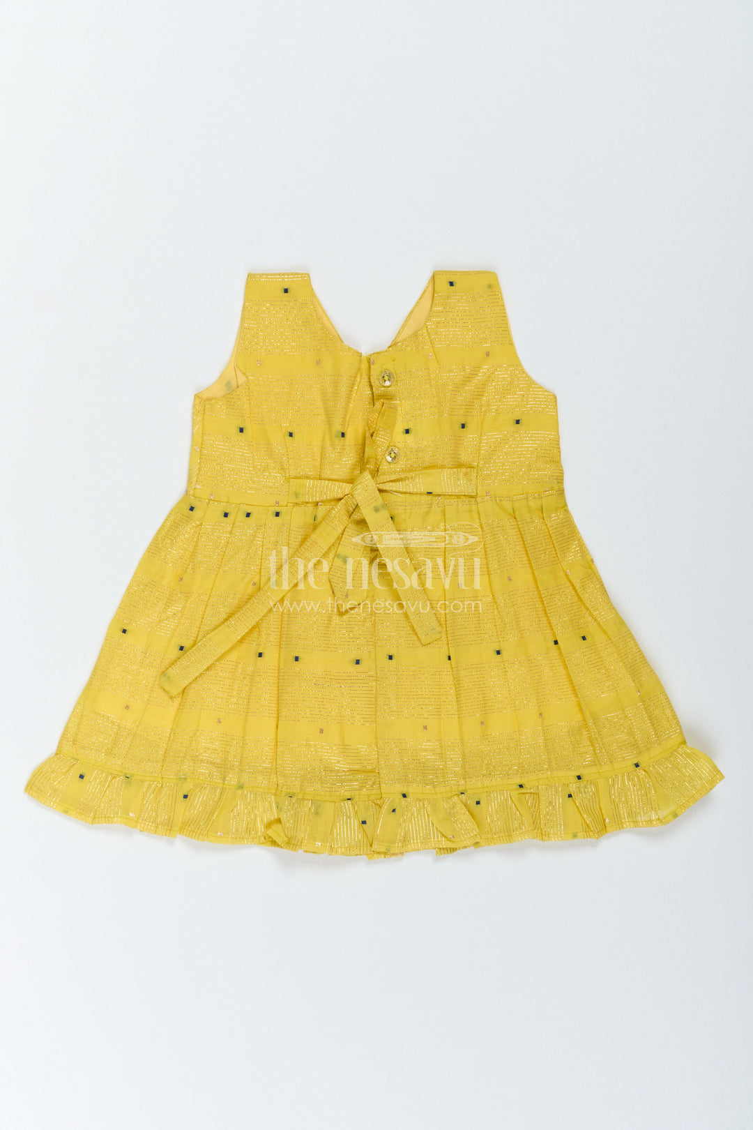 Ethnic Frock for Girls in Yellow for Festive Gatherings