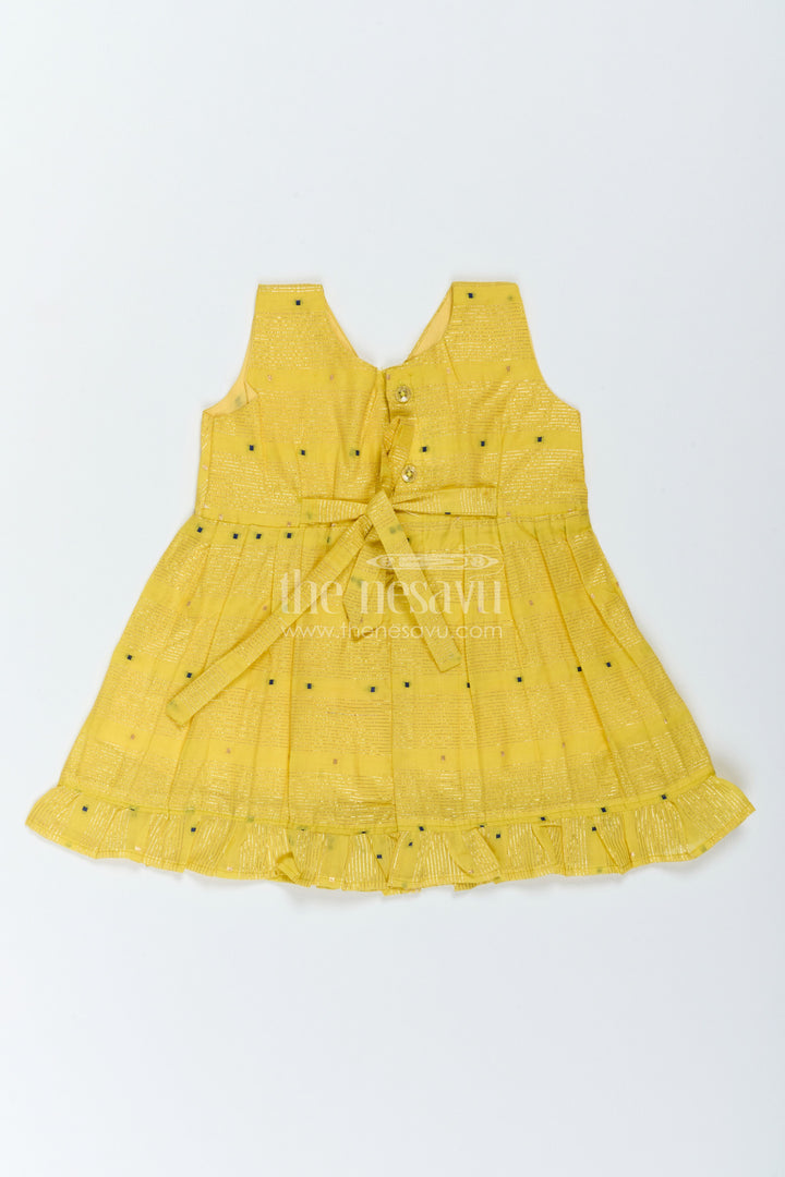 Ethnic Frock for Girls in Yellow for Festive Gatherings