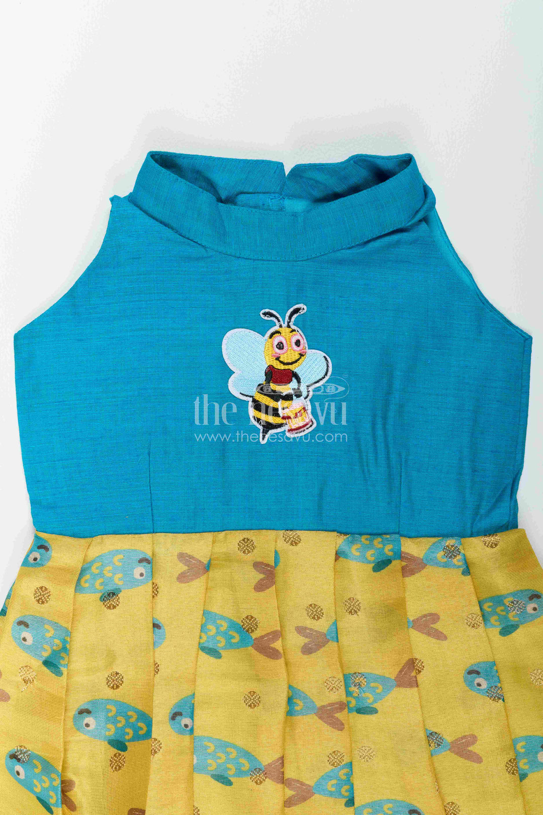 Chanderi Dress for Girls with Digital Print for Festive Occasions