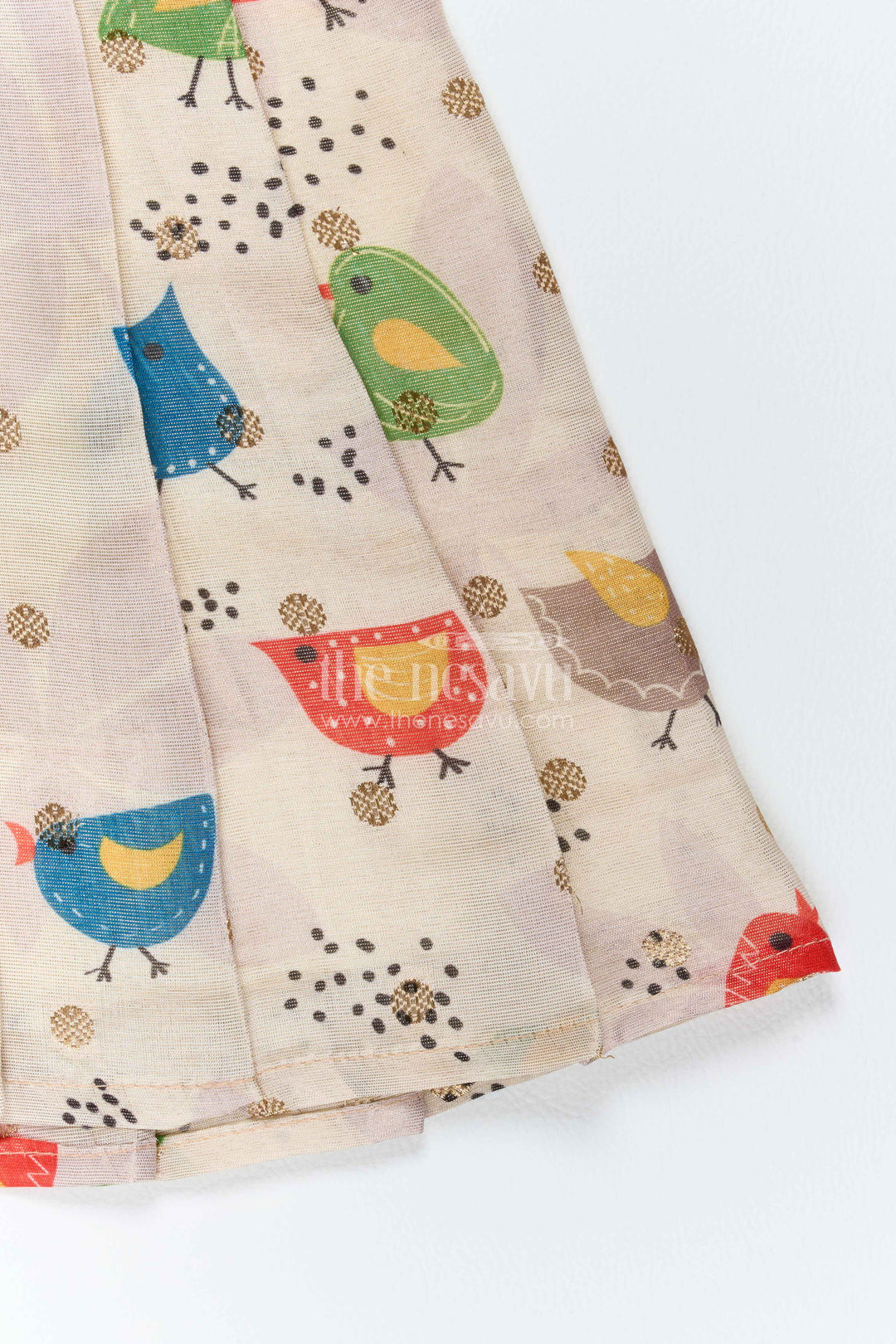 Girls Chanderi Frock with Digital Print for Family Functions