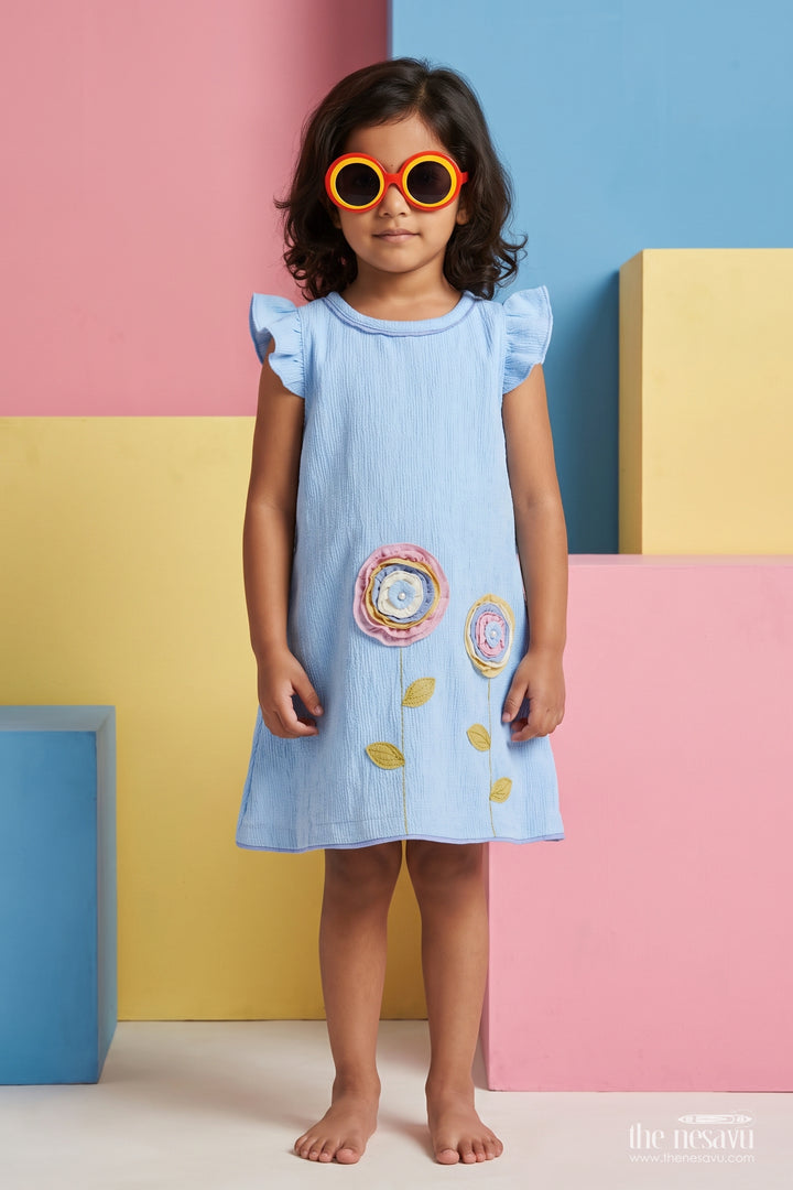 Girls Applique Frock for Playtime Birthdays and Relaxed Family Days