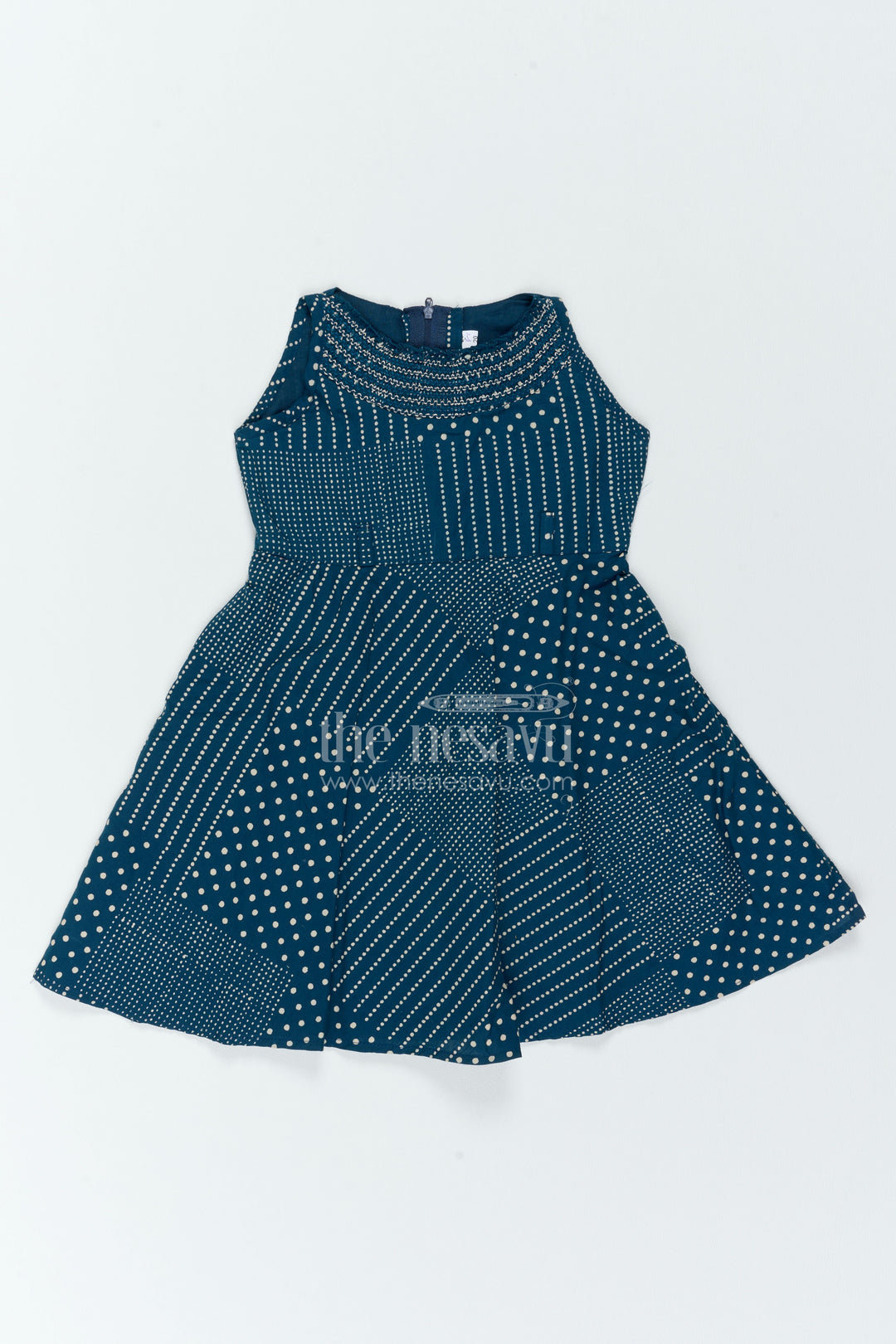 Girls Printed Cotton Dress for Holidays Family Lunches and Birthday Outings
