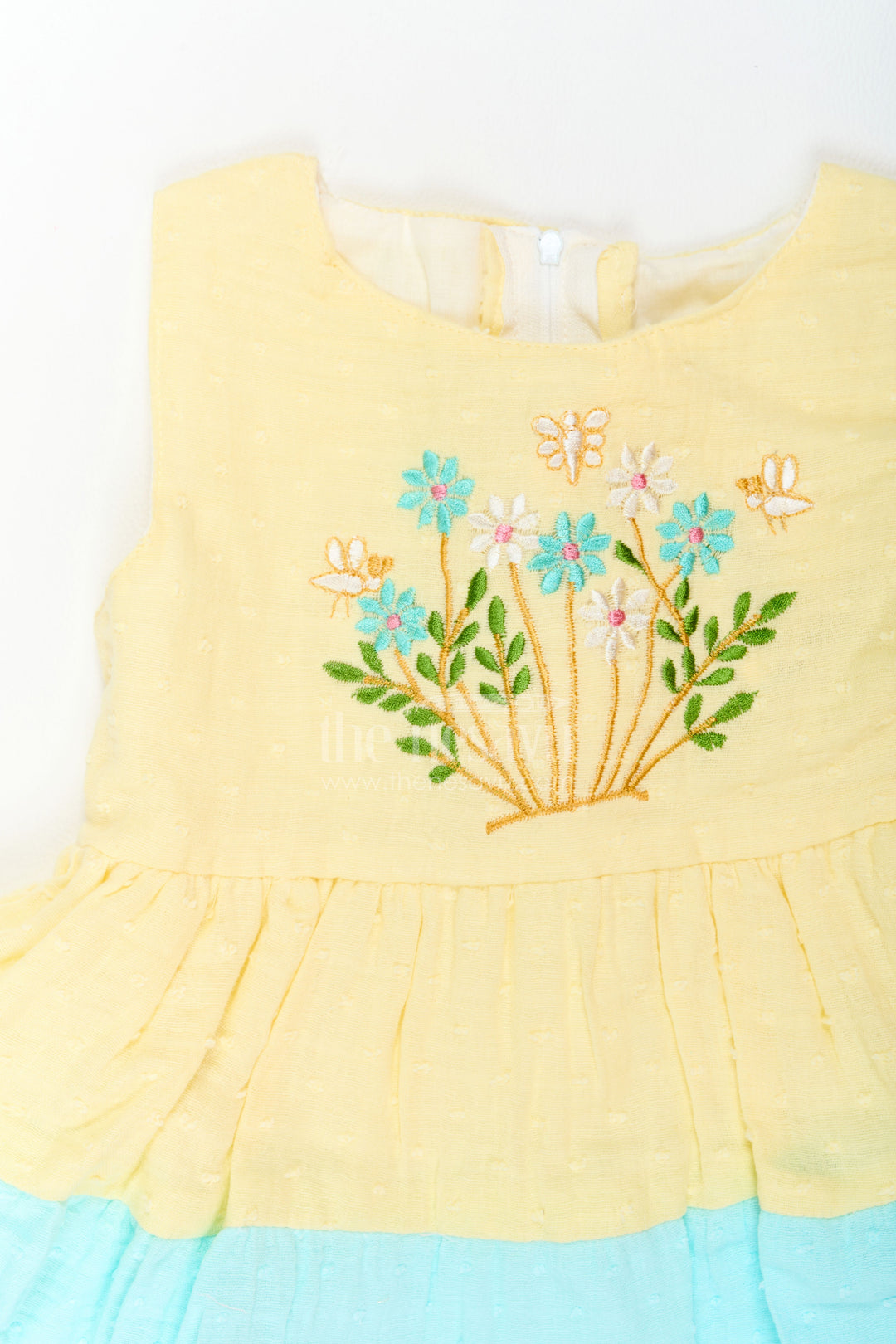 Girls Tiered Cotton Frock for Birthdays Vacations and Cheerful Day Outings