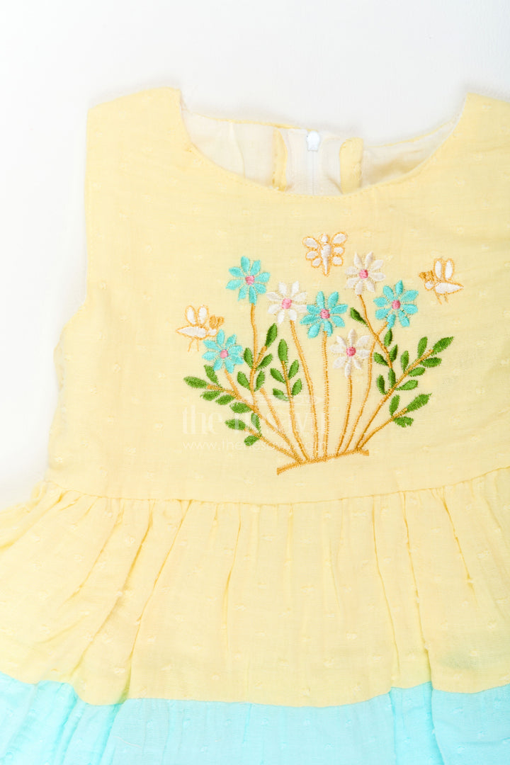 Girls Tiered Cotton Frock for Birthdays Vacations and Cheerful Day Outings