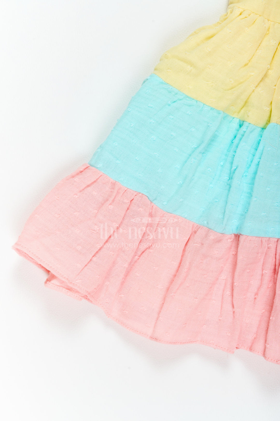 Girls Tiered Cotton Frock for Birthdays Vacations and Cheerful Day Outings